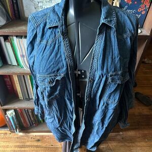Sonoma classic denim 1x button down normcore shirt